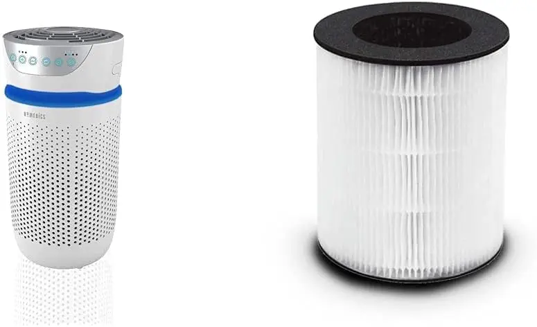 

TotalClean Tower Air Purifier for Viruses, Bacteria, Allergens, Dust, Germs, HEPA Filter, White & TotalClean 3-in-1 HEPA-Typ