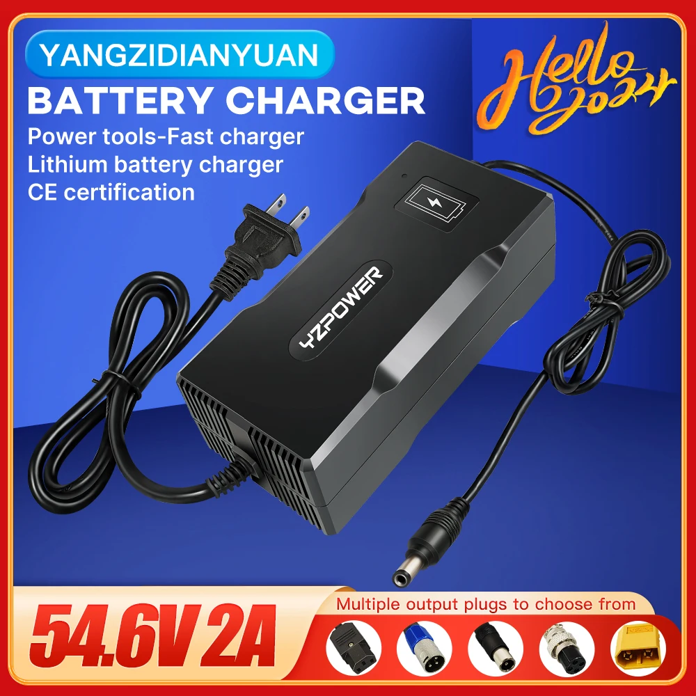 

54.6V 5A 13S Lithium Battery Charger for 48V Battery Pack Charger Constant Current Constant Pressure Electric Bike Charger