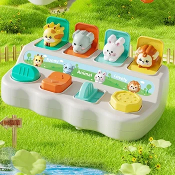 Montessori Pop-Up Animal Toy & Learning Box – Boosts Motor Skills & Logic for Kids 1
