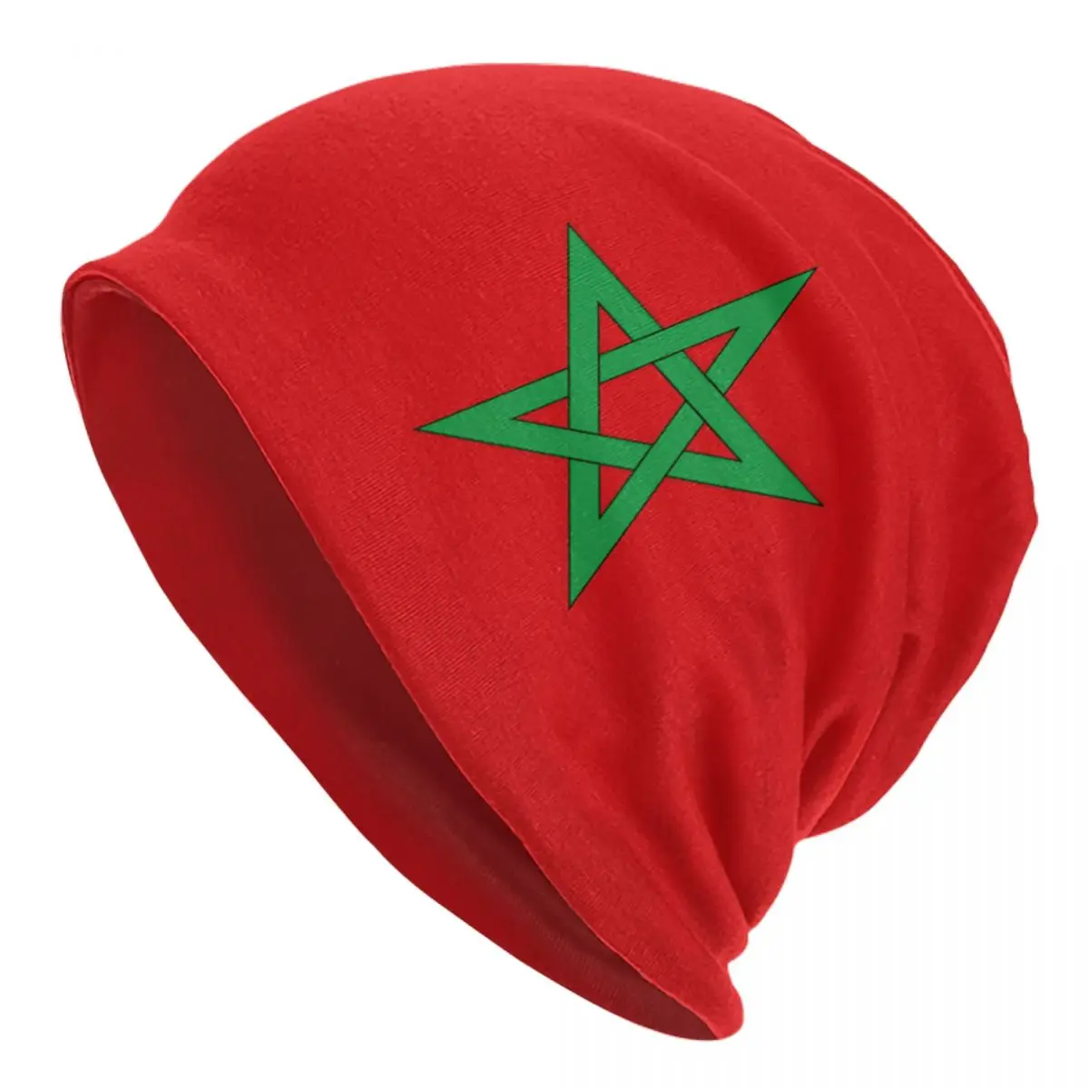 

Morocco National Skullies MA MAR The Kingdom Maro Moroccan Skullies Caps Man Stylish Warm Thermal Elastic Bonnet Knit Hat