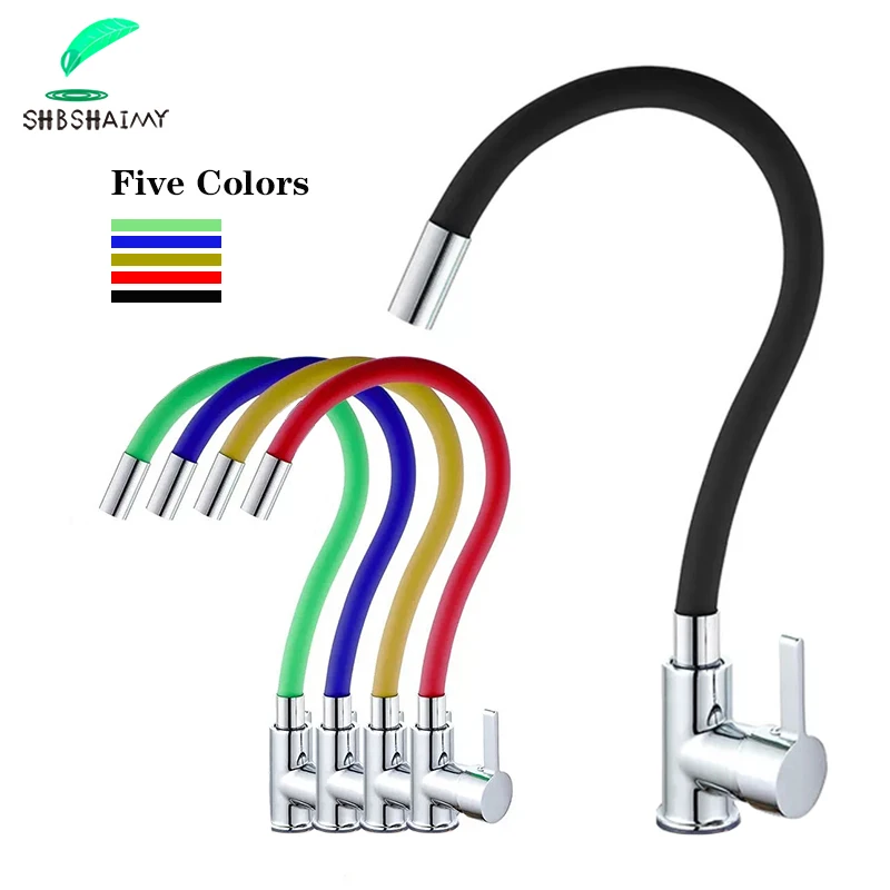 Colorful Hose Universal Rotation Kitchen Faucet Black Nickel Hot Cold Water Mixer Tap Sink Faucet For Kitchen Stainless Steel Colorful Hose Universal Rotation Kitchen Faucet Black Nickel Hot Cold Water Mixer Tap Sink Faucet For Kitchen Stainless Steel