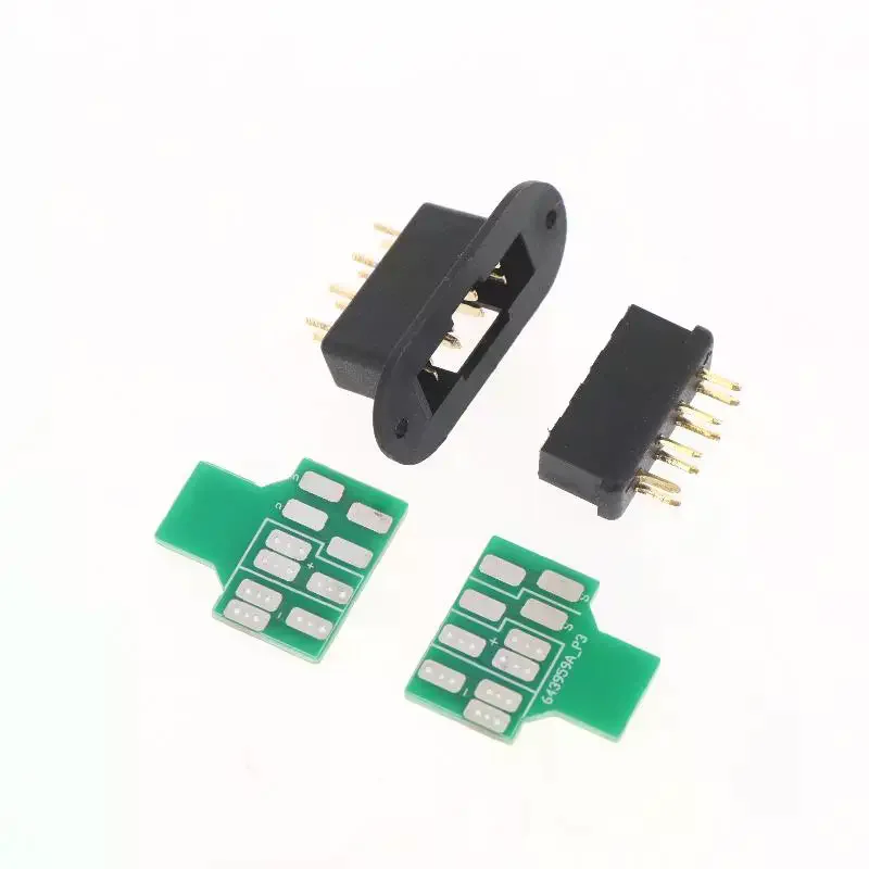 RC 비행기 액세서리용 납땜 보드가 있는 2Pcs MPX8 남성 및 여성 어댑터 터빈 제트 부품 Vtol 플러그