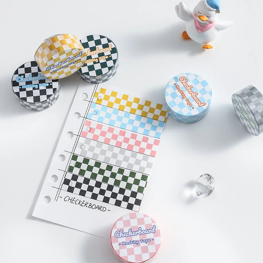 

6 Rolls of Scrapbooking Washi Tape Notepad Printing Tape DIY Washi Tape Scrapbook Tape Decoration