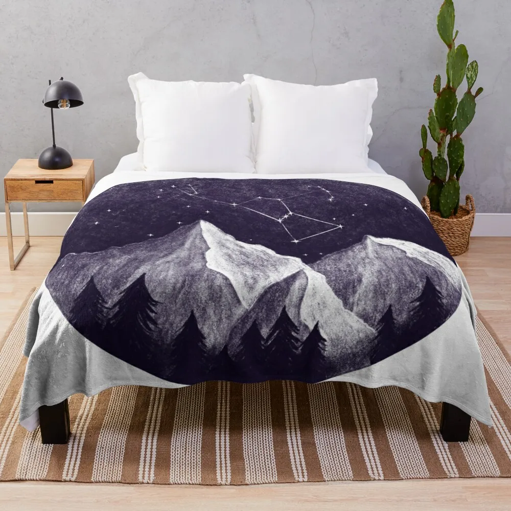 

Orion constellation Throw Blanket Sofas warm winter Travel Blankets