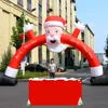 Outdoor Giant Inflatable Santa Claus Arch Christmas Promotion Archway inflatable Christmas Tree Arch For Decoration 2