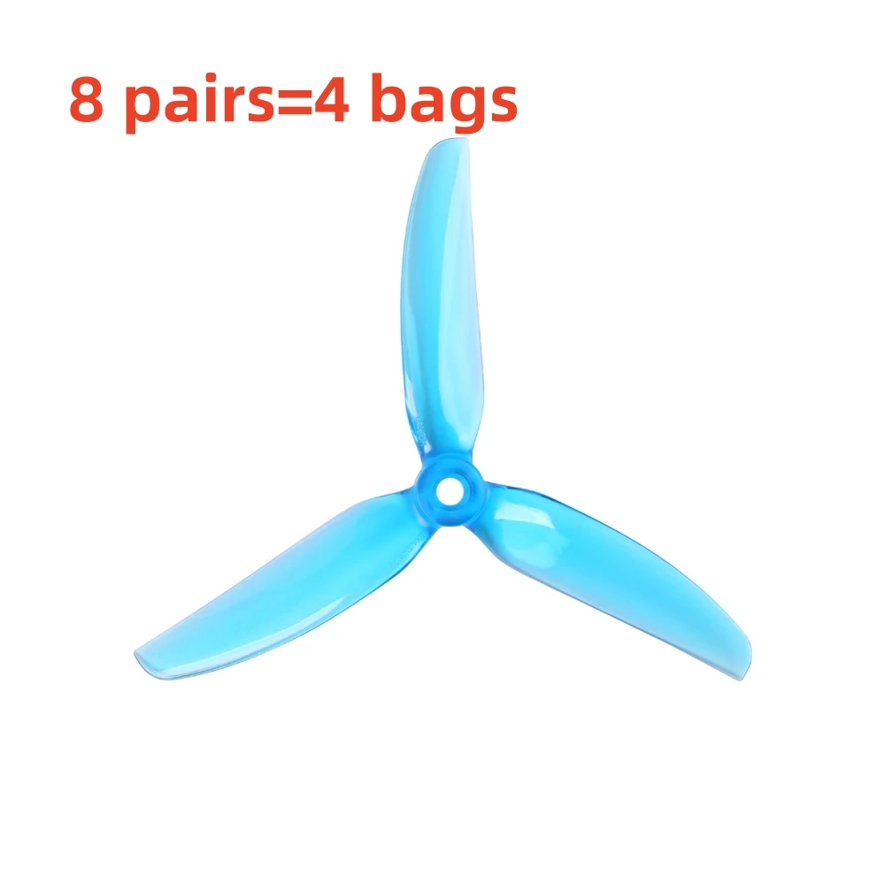 8 pairs crystal blue