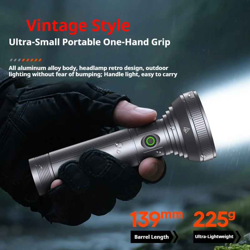 2025 새로운 손전등 필립스 SFL6252 고출력 LED 손전등 캠핑 토치 9 램프 구슬 충전식 휴대용 핸드 랜턴