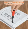 French Cat Door French Pet Free Entry and Exit Double Door ABS Cat Door Dog Door Hole with Door Curtain Cat Door 5
