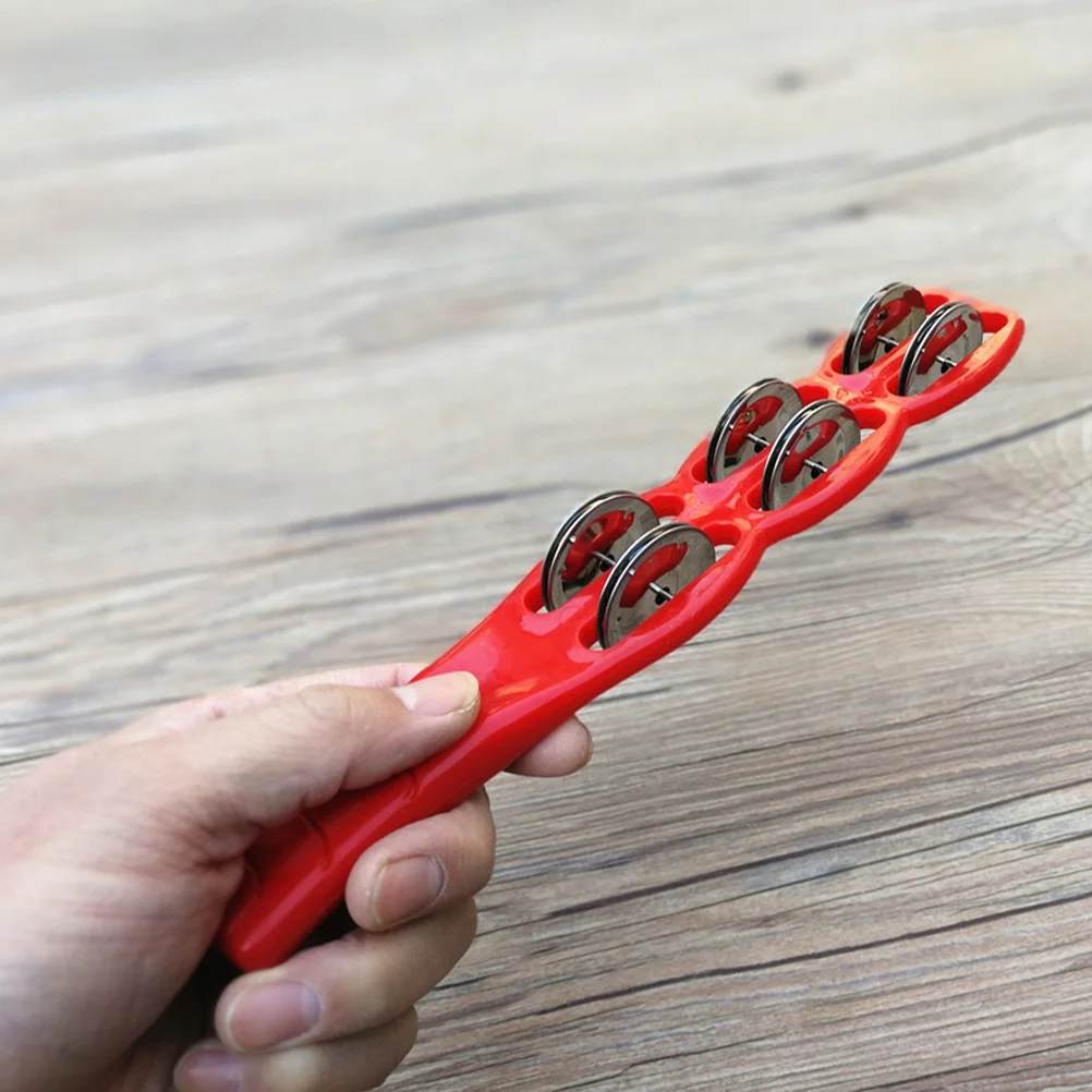 

4 pcs Musical Instrument Jingle Stick Toddler Tambourine Stick Portable Jingle Stick for Kids