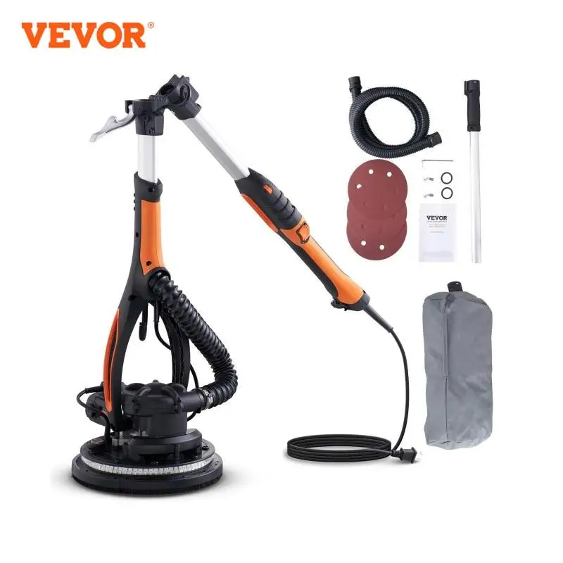 850W Drywall Sander Brush Motor Electric Adjustable Variable Speed with Self-Suction Handle Wall Grinder Sander Machine electric grinder,electric sander