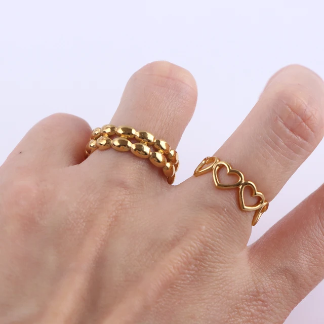 Bracelet Stainless Steel Prix Bague Acier Inoxydable Femme Buzz