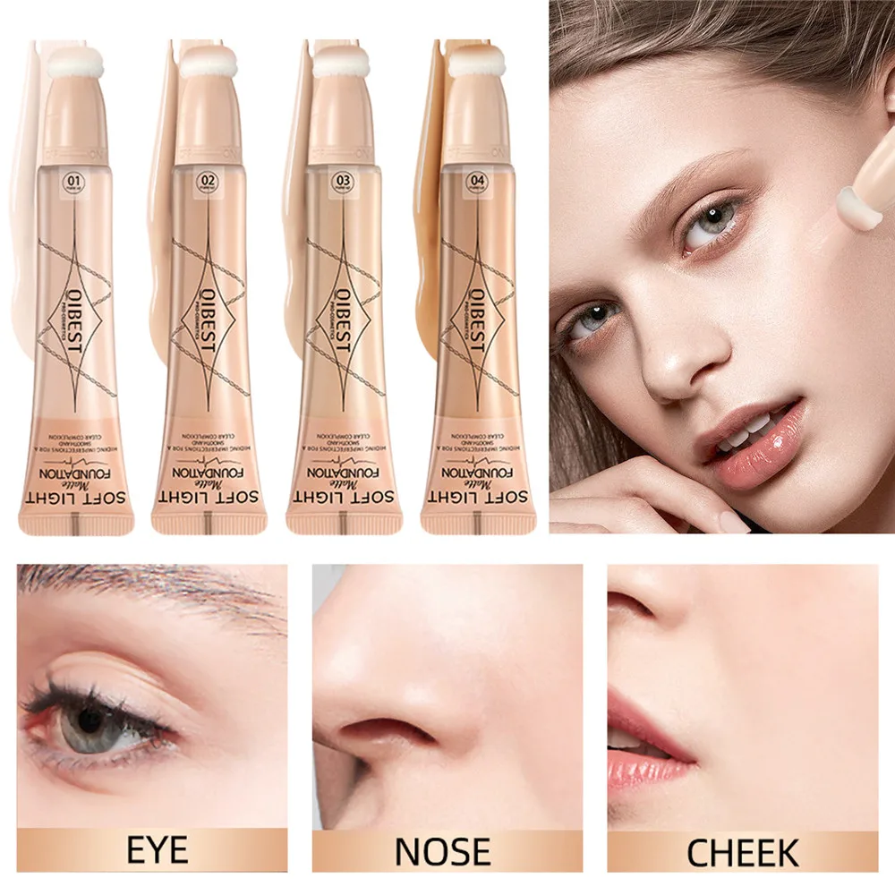 

4 цвета, дневной крем, матовый Водонепроницаемый Профессиональный Чехол, увлажняющий макияж с темными кругами и акне, косметика для лица