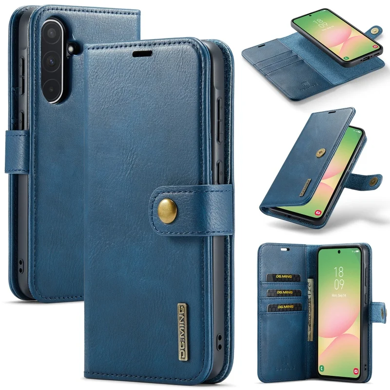 Magnetic Leather Wallet Phone Case with Card Holder