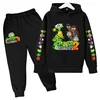 New Cartoon Plants vs. Zombie Clothing Autumn And Winter Children'S Clothes Long-Sleeved Suit Kids Sportswear Hoodie Costume Set 3