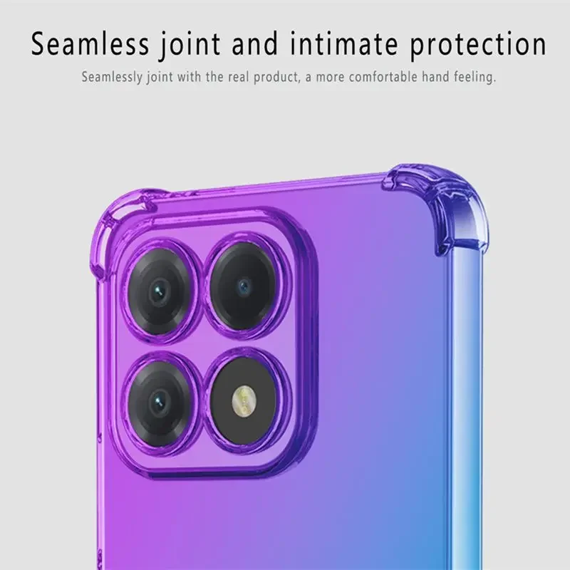 Shockproof Gradient TPU Protective Phone Case - Durable and Stylish Cover