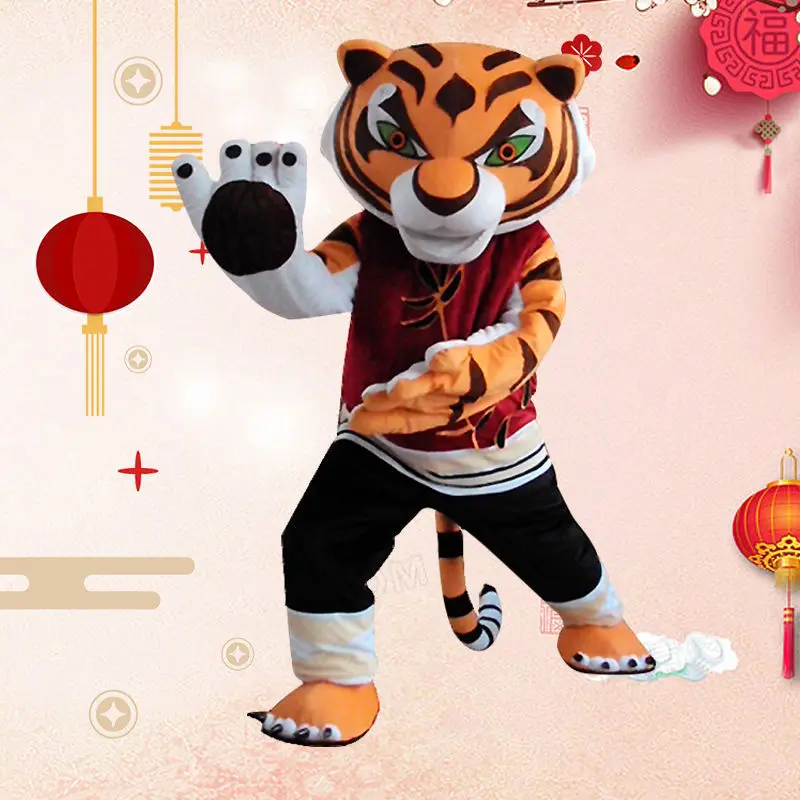 

Cosplay Kungfu Panda and Tight-line Film Characters In Costume Masks and Advertising Costume Costume