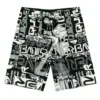 Mens Beach Pants Print Quick Drying Shorts Fashion Leisure Fitness Sports Trousers Plus Size Five Surf Shorts For Man Summer 2