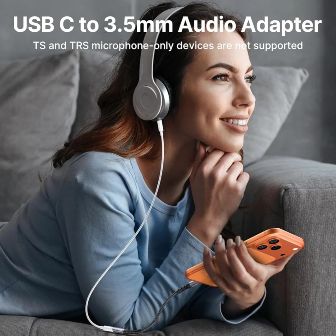 Premium USB-C to 3.5mm Headphone Adapter - Hi-Fi Audio Quality