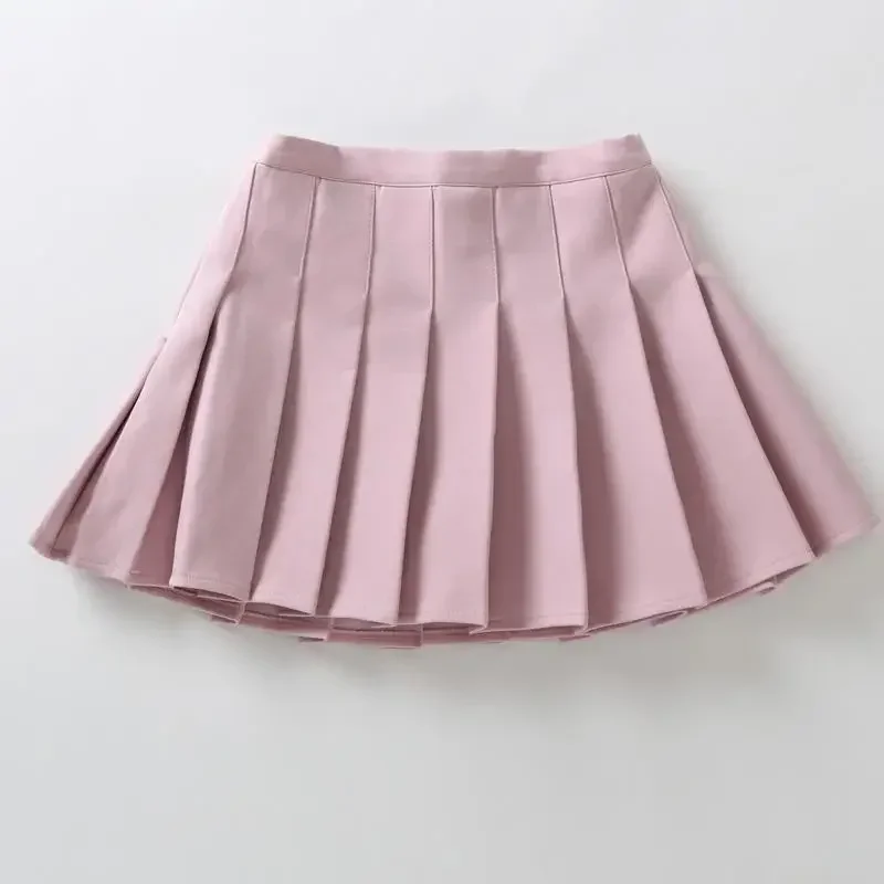 Children Summer Skirts Girls Mini Skirts Vintage Pleated Skirt Korean Tennis Short Student Uniform Skirts Harajuku Kawaii Skirt 4