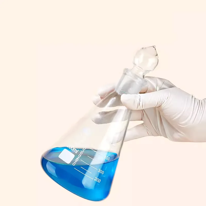캡이 있는 유리 원뿔 플라스크, 실험실용 삼각 플라스크, Boro 3.3 유리용 삼각 플라스크 유리, 50-2000ml