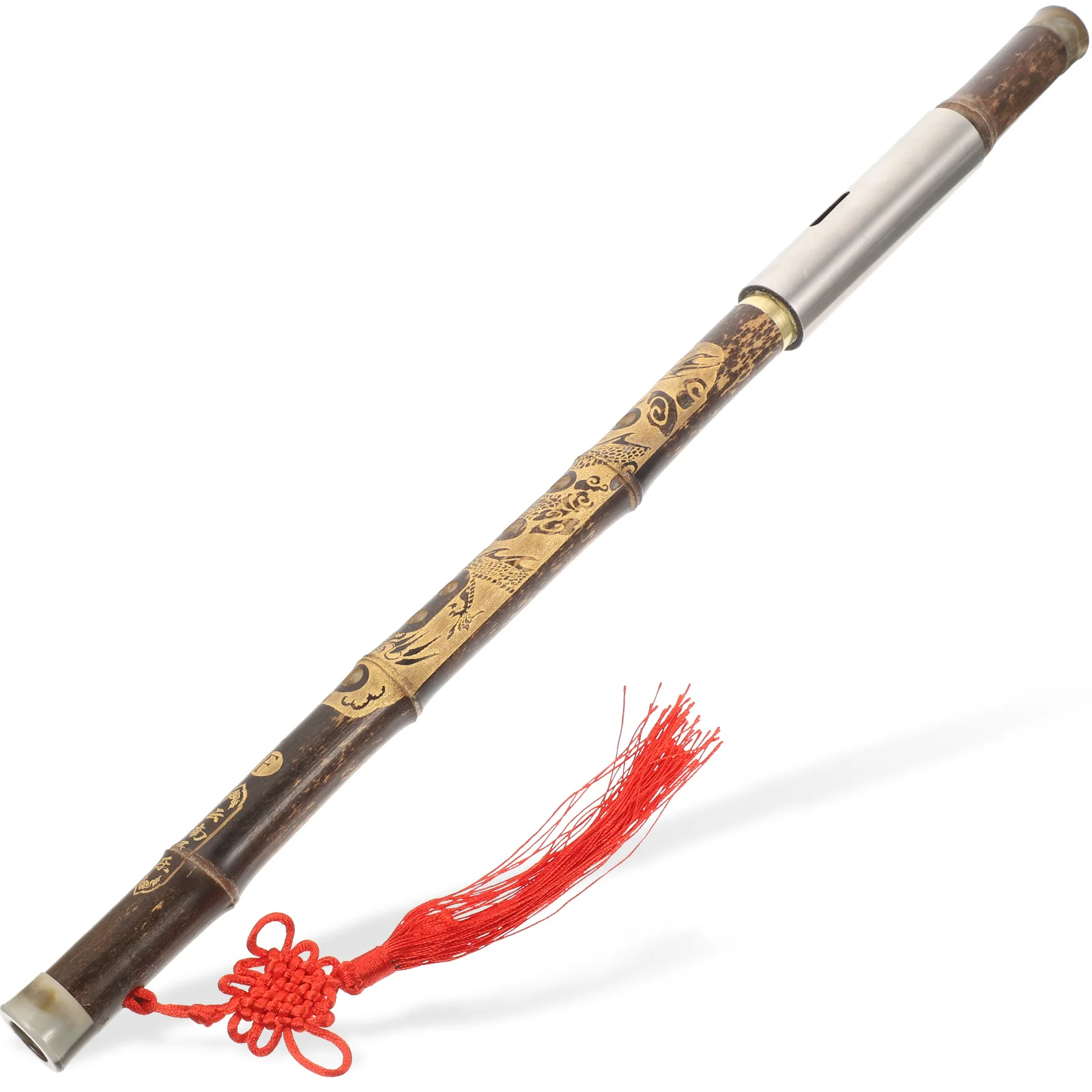 Cross Blow Bau Chinese Woodwind Instrument Bamboo Bawu Flute Professional Dizi Folk Traditional Portable Musical Instruments