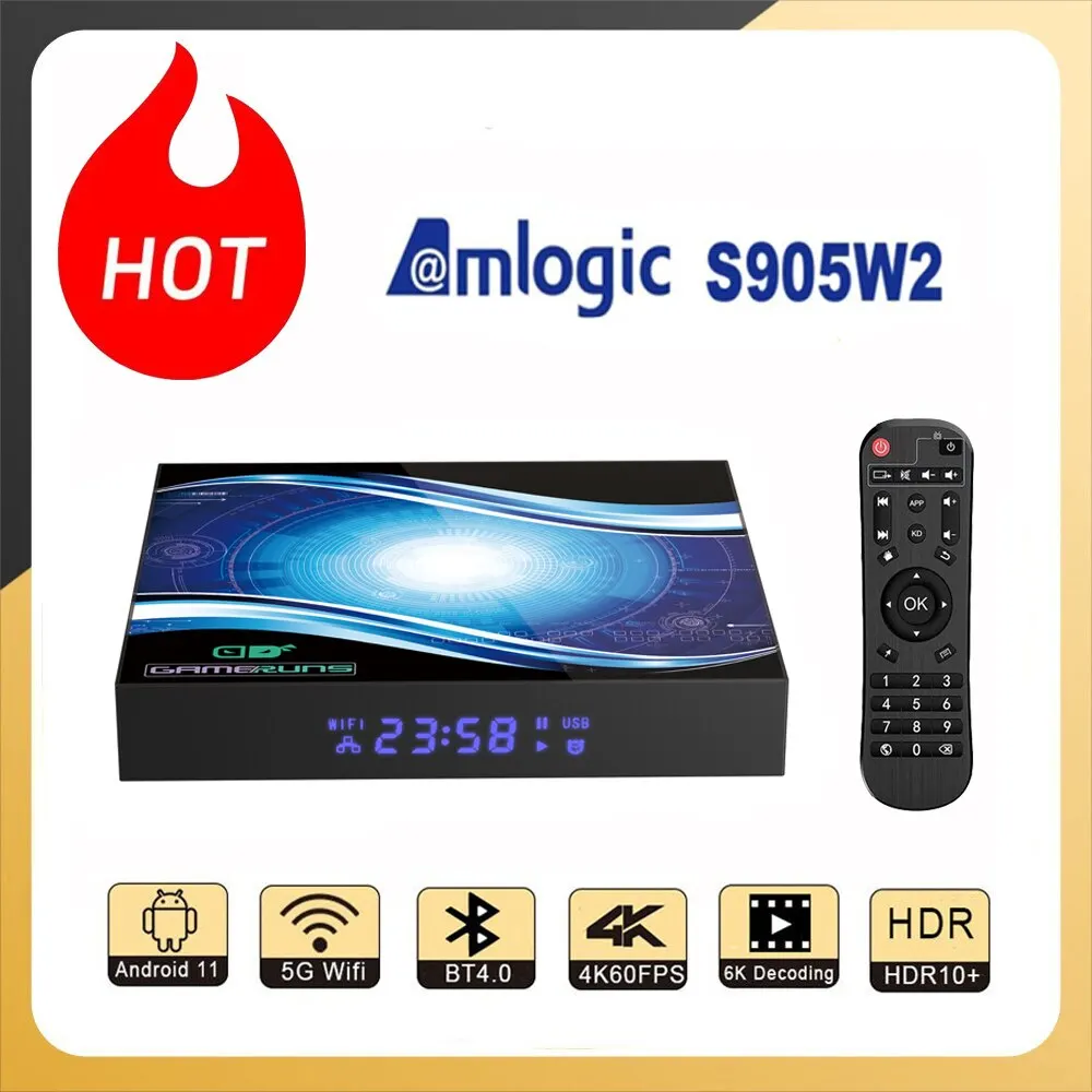 Amlogic-S905W2-Android11-0-ak-ll-TV-kutusu-4K-60FPS-5G-WiFi-HDR10-ak ...