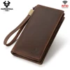 HUMERPAUL Men Wallets Genuine Leather Male Long Clutch with Phone Pocket RFID Blocking Cards Holder Large Capacity Storage Bags 1