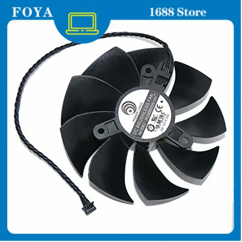 

PLA09215S12H Graphics Fan for EVGA GeForce RTX 2060 XC Ultra Gaming 6GB GDDR6 (Long line Fan 7.8in or Short line 3.4in)