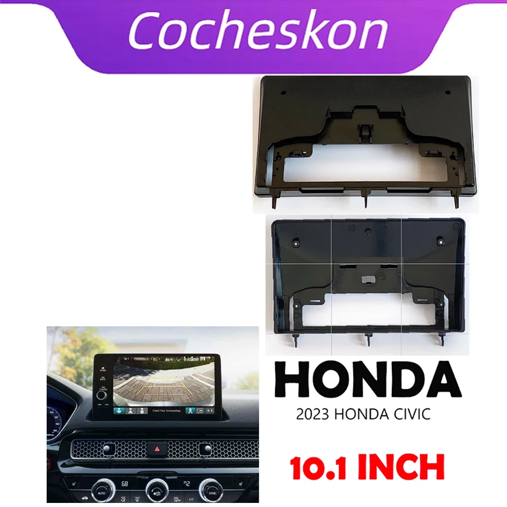 

10,1 дюймов для 2023 HONDA CIVIC 2Din автомобильный радиоприемник DVD стерео рамка пластина адаптер монтажная панель для приборной панели MP5 панель