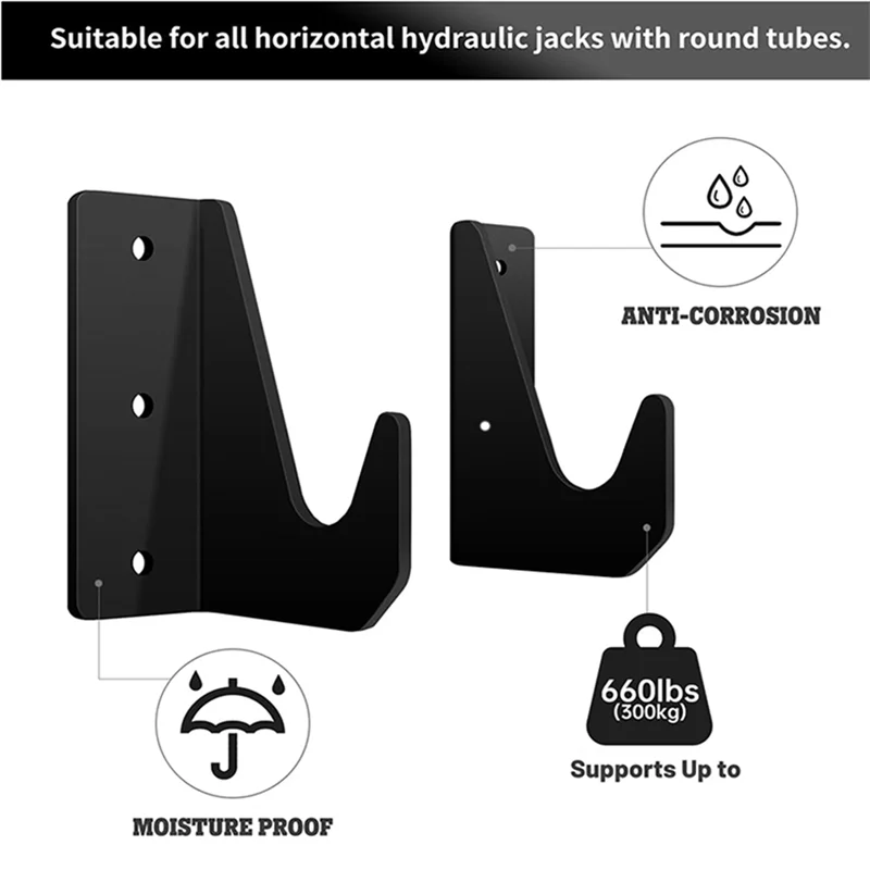 A45G-Floor Jack Stand Rack Wall Mount Organizer Car Hydraulic Trolley Jack Stands Holder Wall Storage Rack Mount Brackets