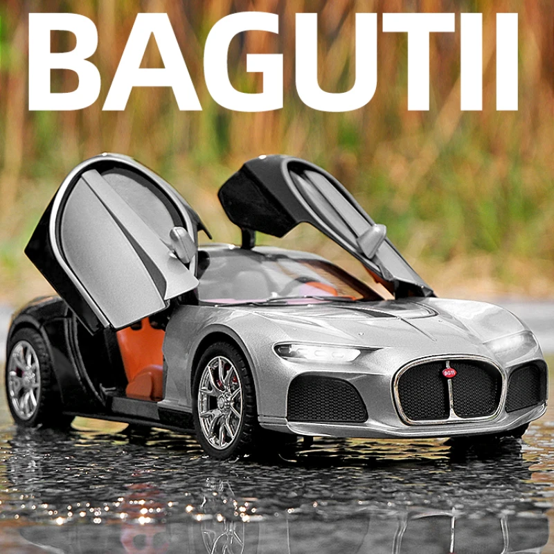 1:24 Bugatti Atlantic Alloy Sports Car Model Diecast Metal Toy Car Model Simulazione Sound Light Collection Regali Per Bambini A625