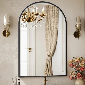 Arched Metal Wall Mirror 1