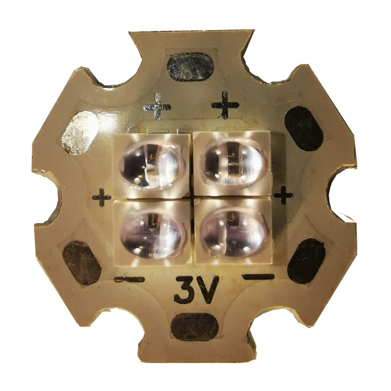 4Pcs 0.4W Universal Pad 4535 3528 3535 3030 Infrarossi Ir 940Nm Diodo Emettitore Led Ad Alta Potenza 60 Gradi Luminescenza Angl