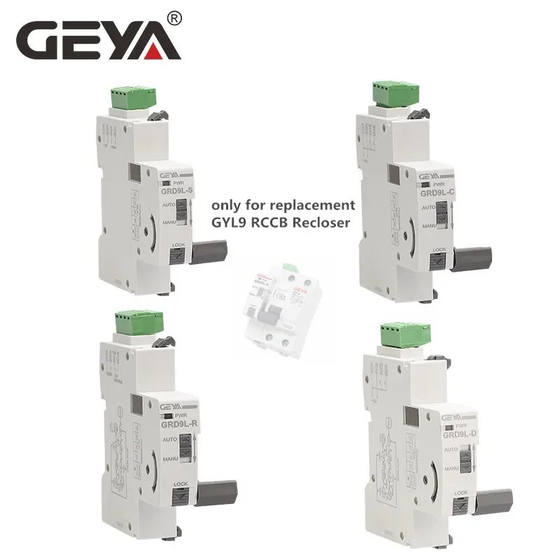 GEYA GRD9L-R/C/S/D GYL9 RCCB Recloser Control Part Only for Customer to Make Replacement geya grd9l r rccb automatic self reclosing device circuit breaker 2p 40a 30ma 100ma 300ma rcd smart breaker ac type