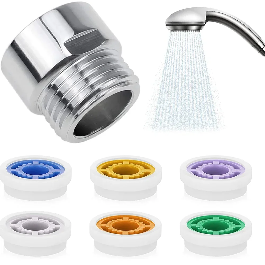 Shower Flow Reducer Shower Head Flow Control Valve Set Water Saver Device 6 Different Hose Restrictor Bathroom Accessories