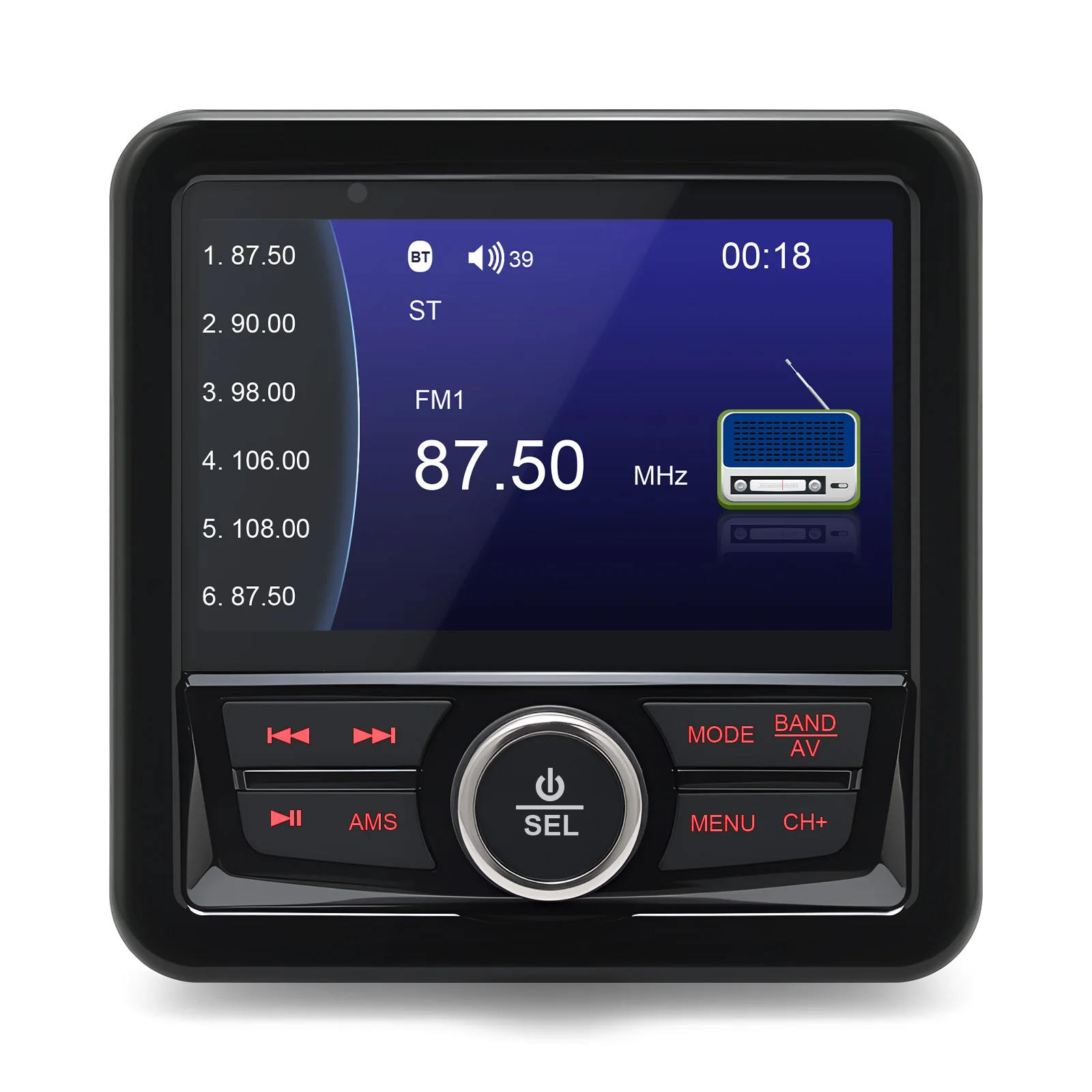 Waterproof Yacht MP3 Player Multifunctional Marine Boat Radio Stereo Bluetooth-c