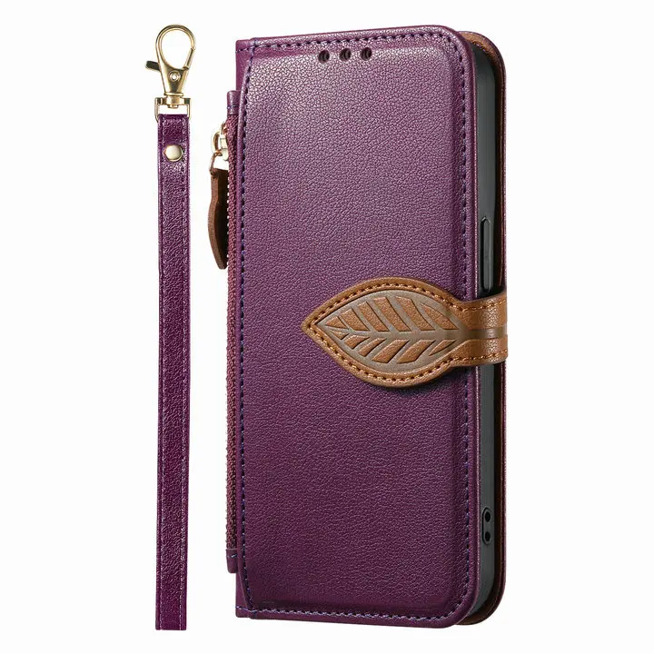 5G Leather Zipper Wallet Case for Samsung Galaxy - Premium Protective Cover