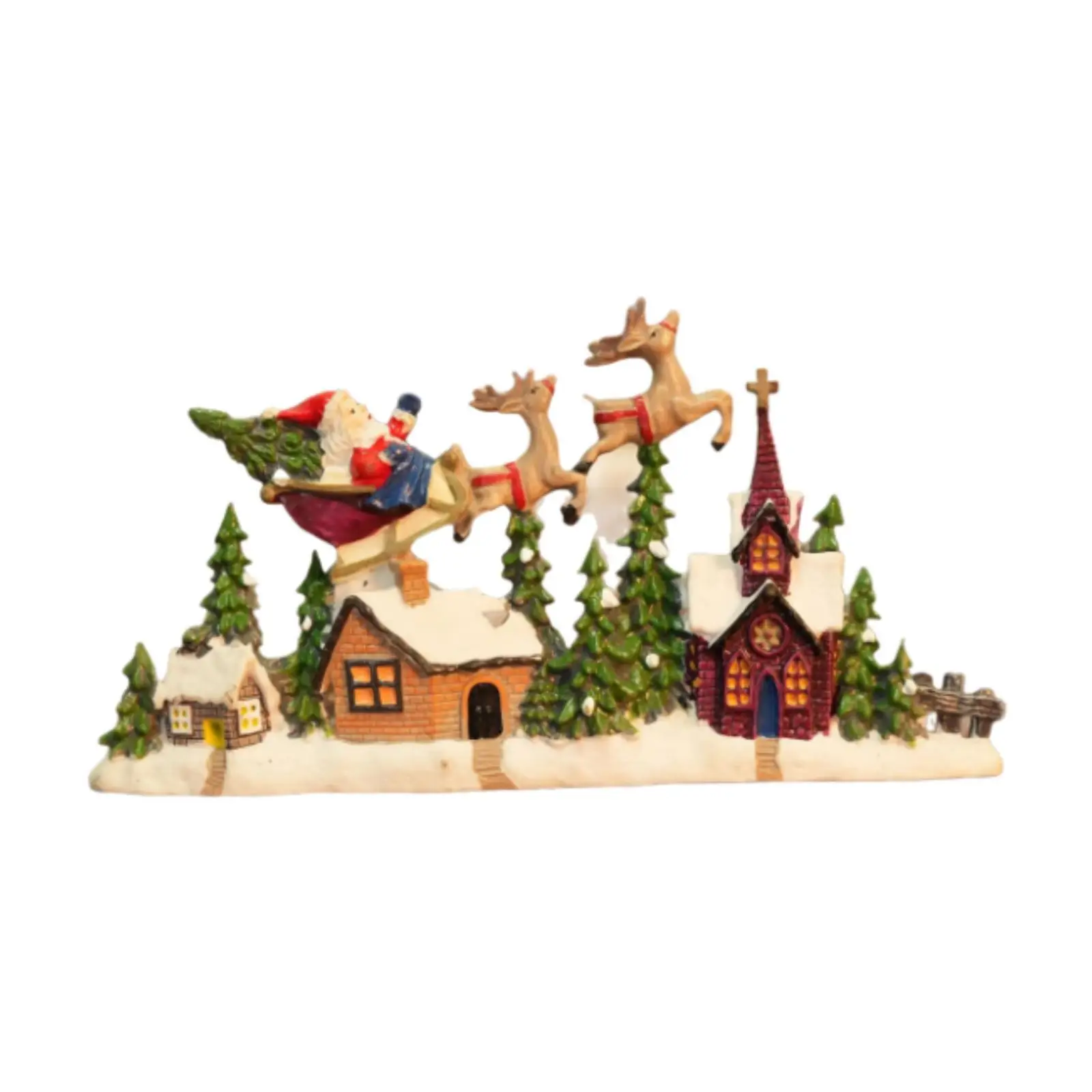 Christmas Village House Figurine Collection Xmas Decor Christmas Tabletop Decoration for Desk Bedroom Holiday Cabinet Party Christmas Village House Figurine Collection Xmas Decor Christmas Tabletop Decoration for Desk Bedroom Holiday Cabinet Party