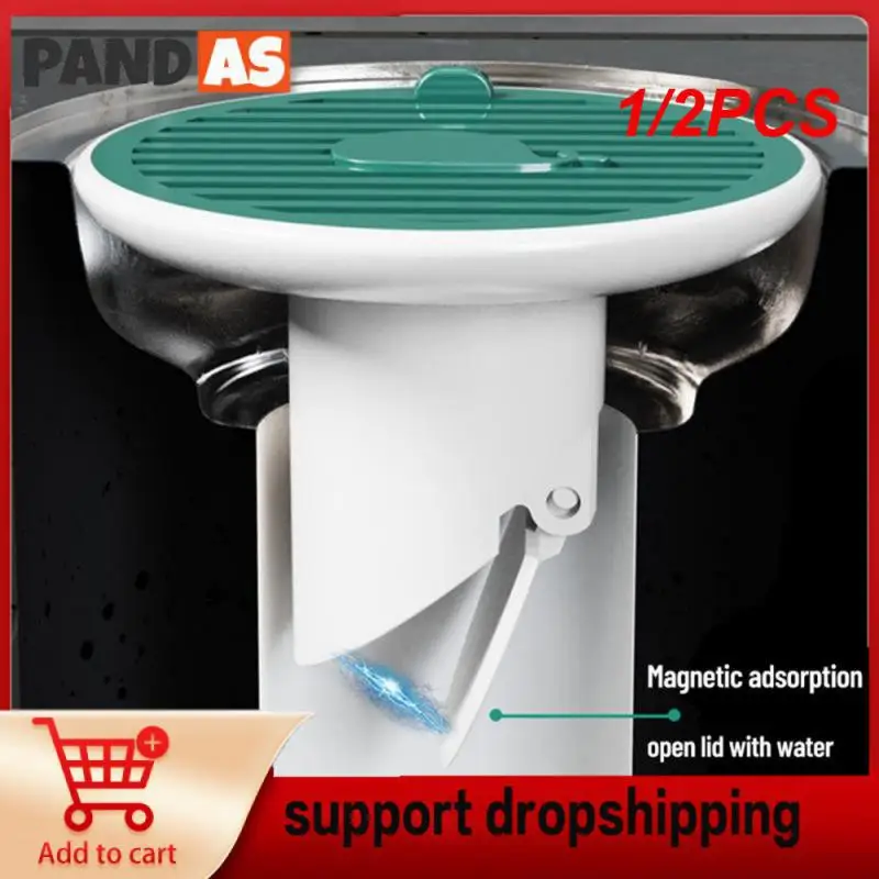 1/2PCS Silicone Floor Drain Core Bathroom Universal Anti-Odor Anti-Backwater With Filter Cover Hair Catcher Fast Drains Fits