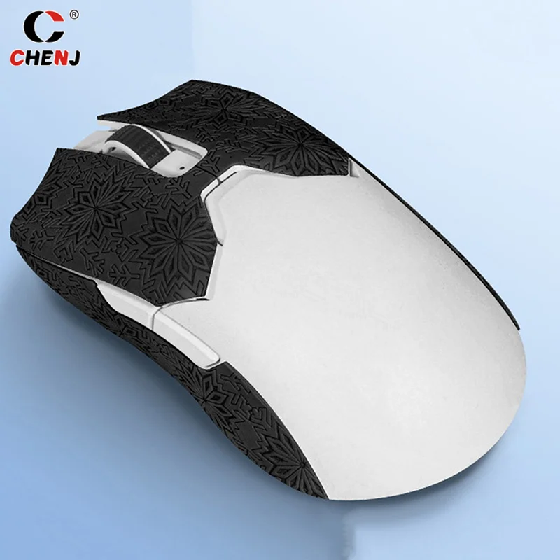 Ultraglide Anti-Slip Mouse Sticker with Snowflake Texture