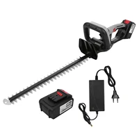Cordless Hedge Trimmer 21V Battery Bush Trimmer Electric Hedge Trimmer Pruning 21 Inch Dual-Action Blade 4.0Ah Battery Charger 1