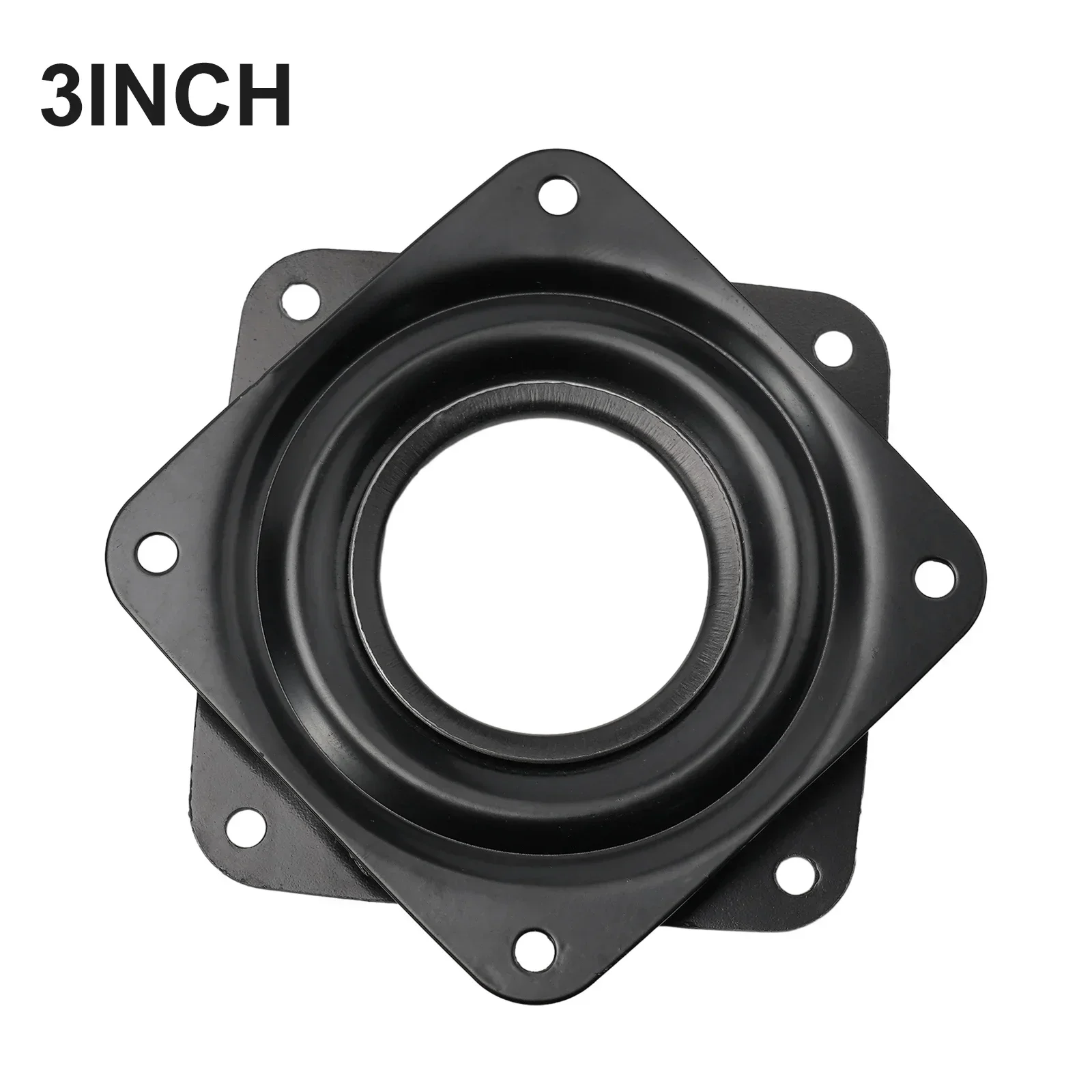 Tool Hollow Turntable Bearing Rotating 1PCS Degree Black Galvanized Sheet Plate Desk Table Swivel Turntable