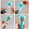 Children Luminous Animal Projection Flashlight Toy Flashlight Baby Early  Education Cute Cartoon Fun Boys And Girls Stall Gift T 3