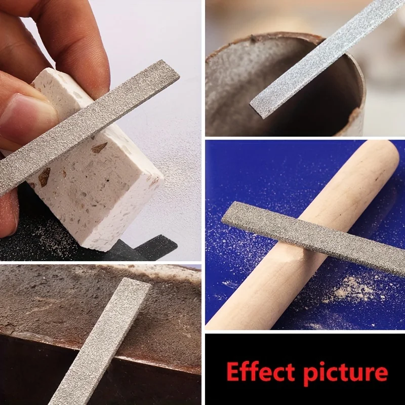 Diamond Needle File Set 10Pcs 3x140mm Stone Glass Metal Carving