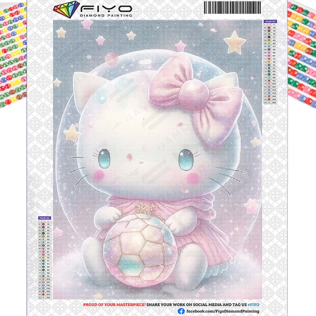 Diamond Painting New Collection 2023  Diamond Painting Hello Kitty Diy 5d  - Diamond - Aliexpress