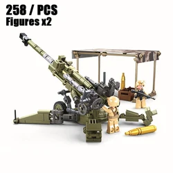Military Weapon Ultralightweight Field Howitzers Building Block Kit - Creative Toy Set (Without Box)