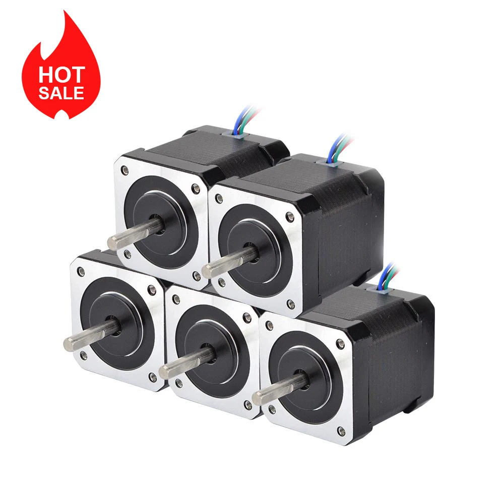 Motor de Passo Nema 17 48 mm 2a 17hs192004s1 Nema17 59ncm 84oz.in de Chumbo para Impressora Cnc 3d Xyz Pcs