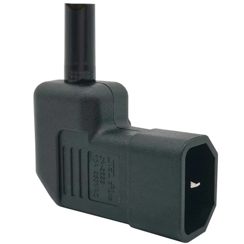 

10pcs IEC 320 C14 90 Degree Elbow Assembly Rewirable Power Socket Detachable Rewiring AC Cord Cable Plug 250V 10A Connector