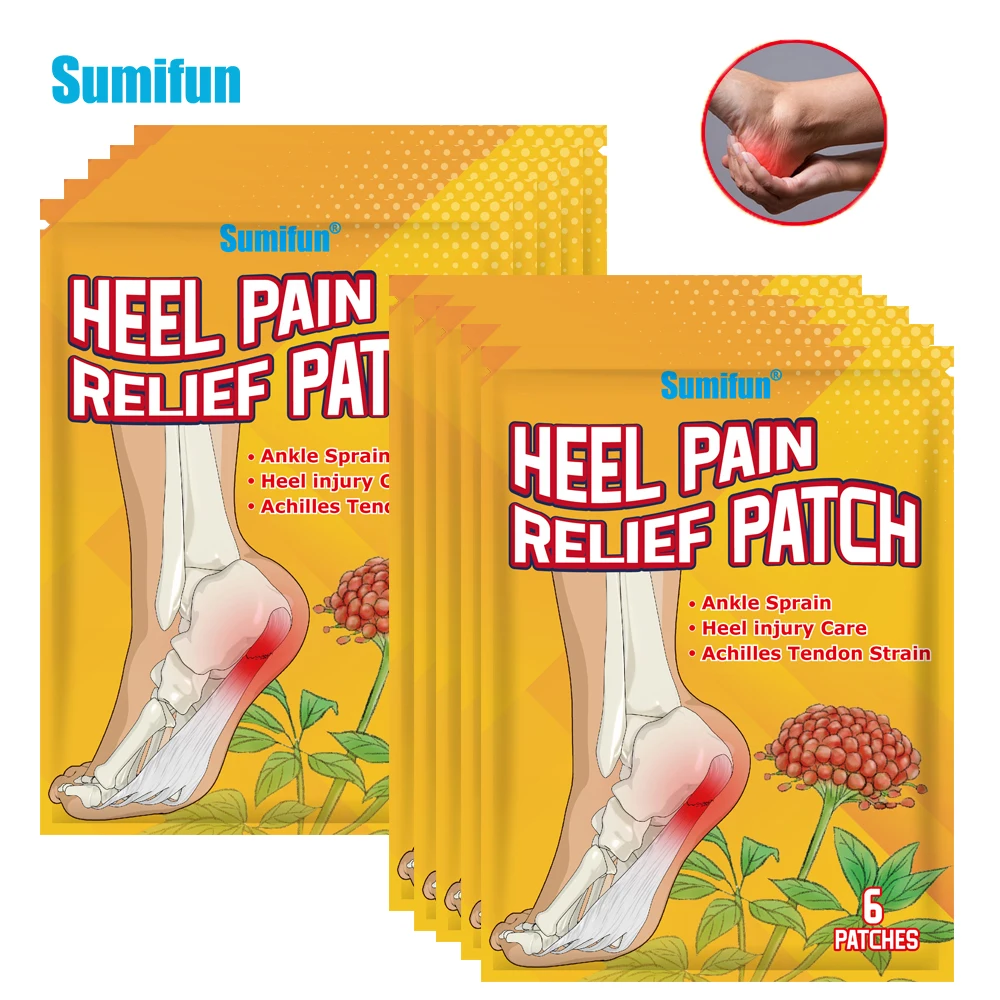 

6/12/36Pcs Sumifun Heel Analgesic Patches Alleviate Foot Pain Treatment Of A Bone Spur Tenosynovitis Foot Care Health Stickers