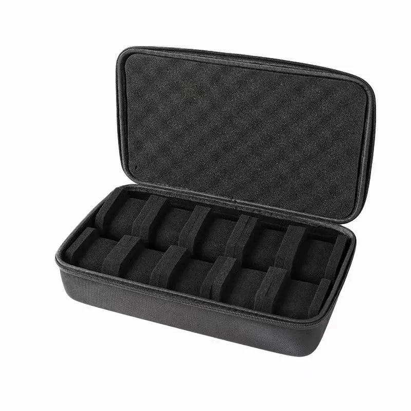 Luxury Black Watch Travel Roll Case - Shockproof Storage & Display Organizer